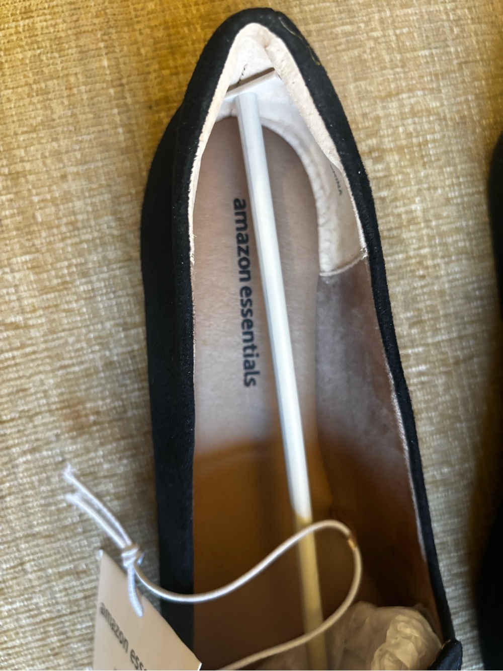 New Amazon Essentials Black Pointed Toe Loafers - Women's size 8 - Picture 4 of 8